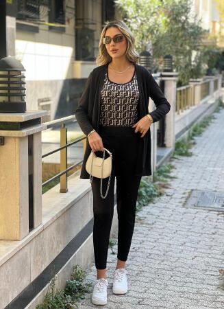 Kadın Uzun Kollukrep üçlü Takım - 7