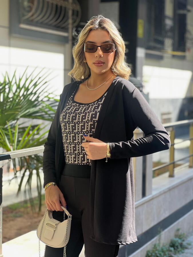 Kadın Uzun Kollukrep üçlü Takım - 2