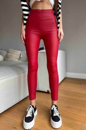 Kadın Yüksek Bel Içi şardonlu Fırsat ürün Toparlayıcı Tayt - ANGELINO BuyukBedeniz (1)