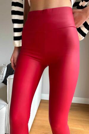 Kadın Yüksek Bel Içi şardonlu Fırsat ürün Toparlayıcı Tayt - ANGELINO BuyukBedeniz