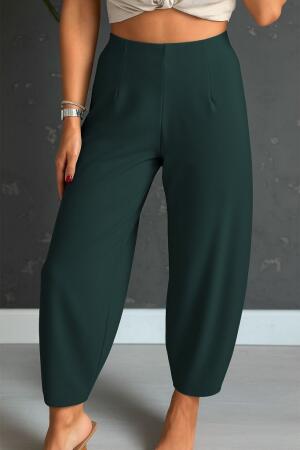 Kadın Yüksek Bel Krep Pantolon - 3