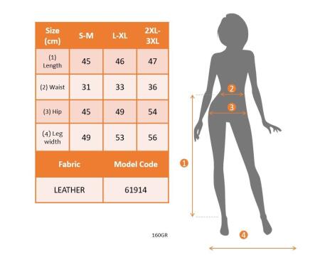 Kadın Yüksek Belli Yandan çivili Mini Deri Etek - 5