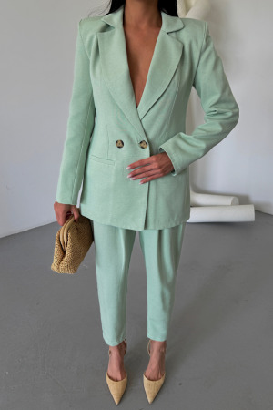 KETEN CEKET - PANTOLON TAKIM - Mint - 3
