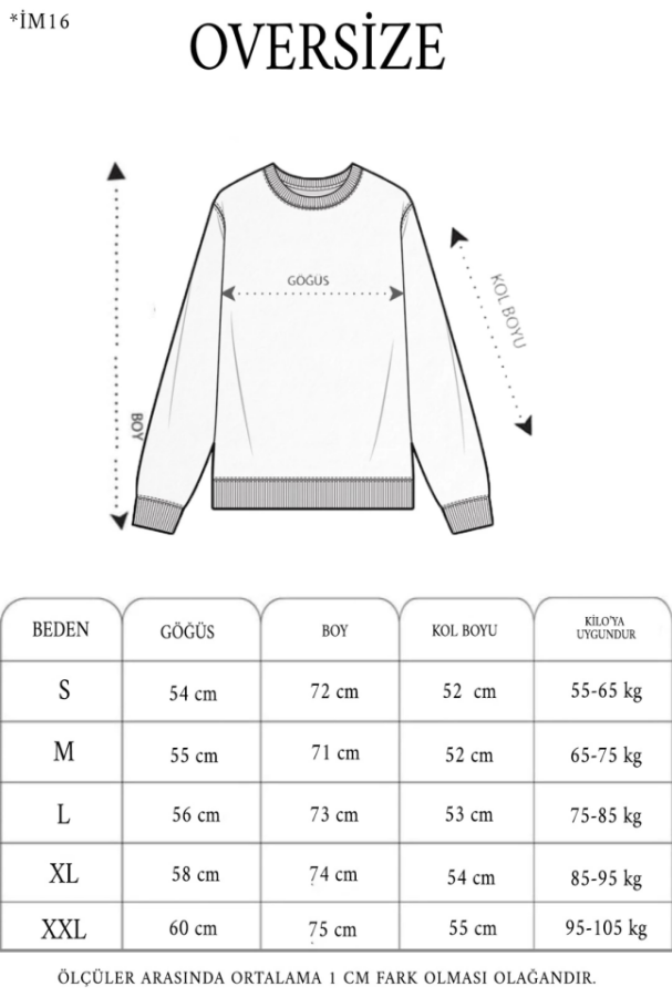 Kışlık Bisiklet Yaka Ön Ve Arka Baskılı SweatShirt - Siyah - 3