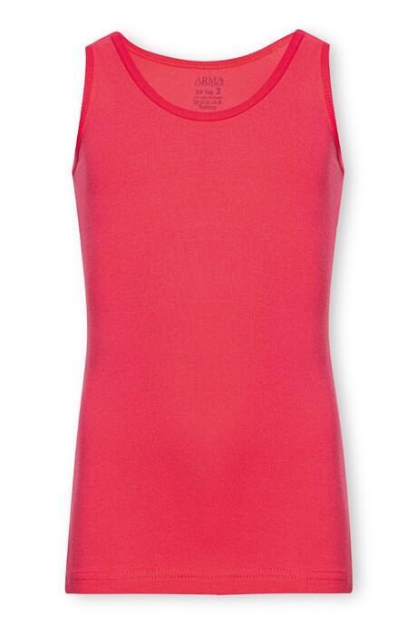 Kız Çocuk Likralı Kalın Askılı Atlet 3'lü Paket Renkli - 4