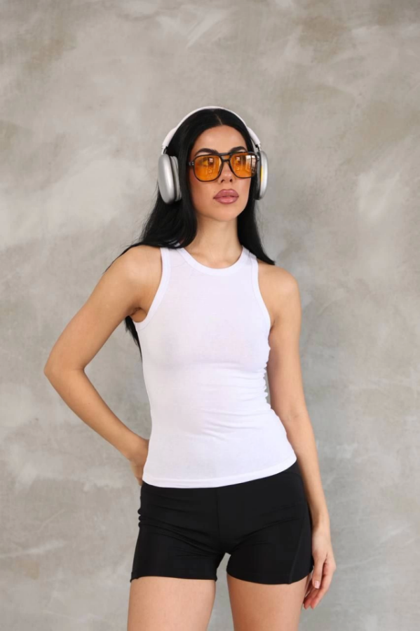 Kolsuz Badi Bluz - Beyaz - 2