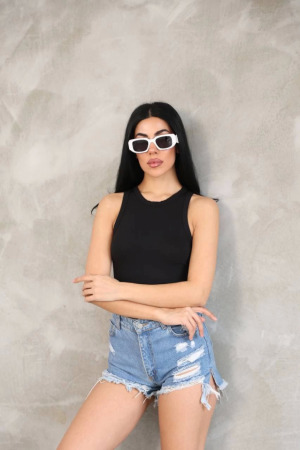 Kolsuz Badi Bluz - Siyah - 3