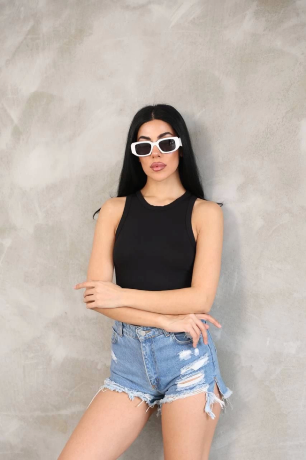 Kolsuz Badi Bluz - Siyah - 3