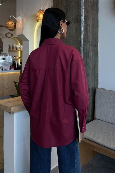 Kristal Taş Çakımlı Poplin Gömlek 3413 - 4