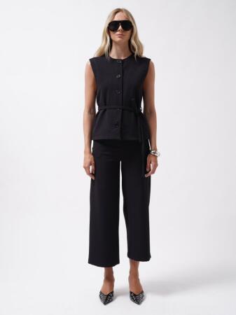 Kuşaklı Dokuma Yelek - 3