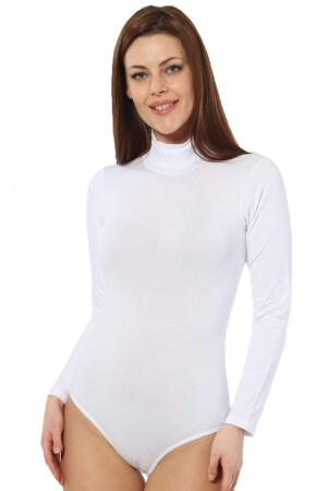 Women's Long Sleeve Turtleneck Snapback Body 260 - 1