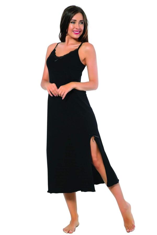 Women's Rope Strap Long Nightgown 901 - 1