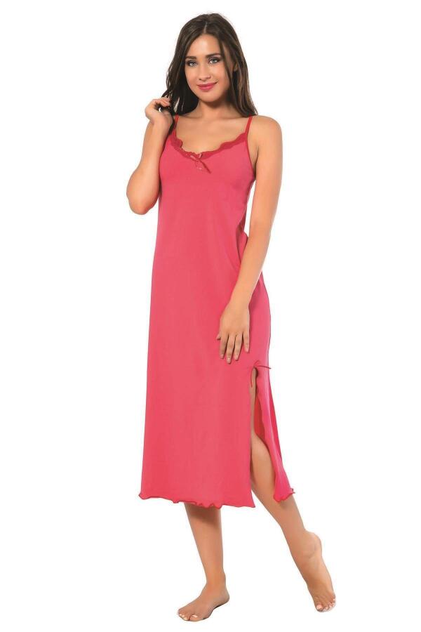 Women's Rope Strap Long Nightgown 902 - 1