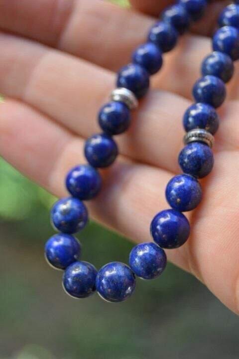 Lapis Lazuli Aktif Doğal Taş Tesbih - 3