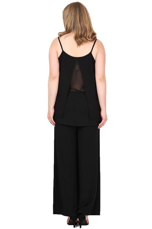 Plus Size Back Chiffon Evening Blouse KL6969 - 4