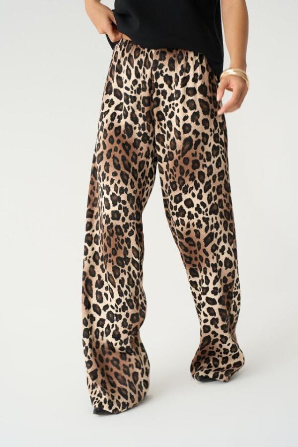 Lastikli Pantolon - Leopar - 1