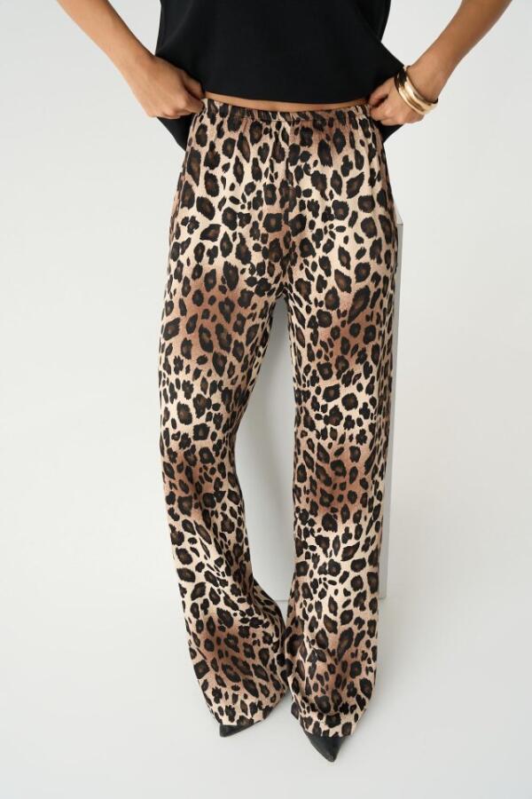 Lastikli Pantolon - Leopar - 2