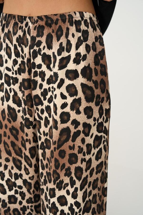 Lastikli Pantolon - Leopar - 3