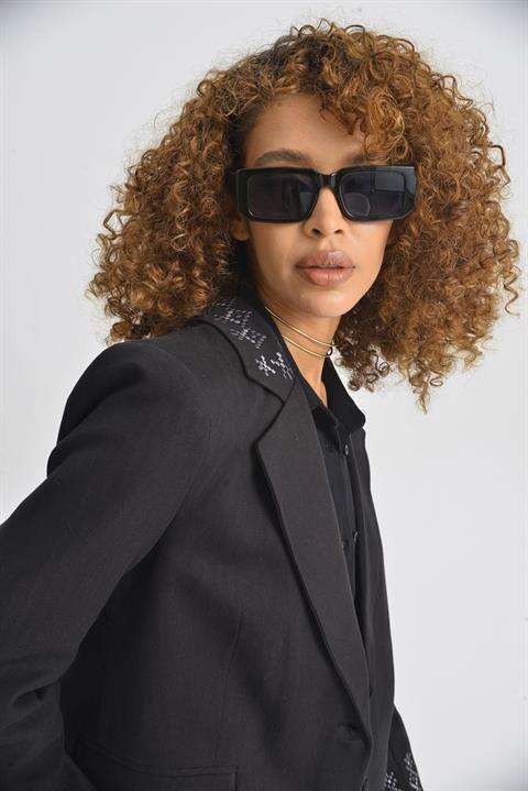 Leomie Nakışlı Blazer Ceket 6106 - 4