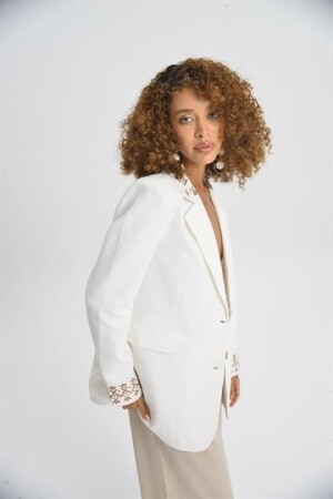 Leomie Nakışlı Blazer Ceket 6106 - 2