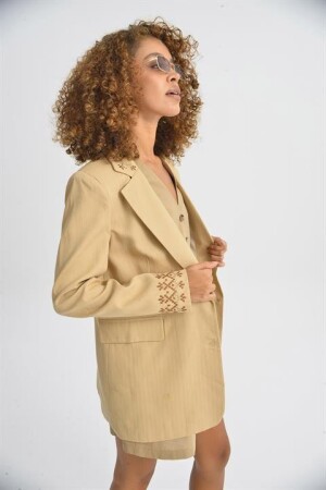 Leomie Nakışlı Blazer Ceket 6106 - 3