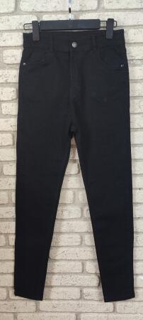 Likralı Yüksek Bel Efsane Kot Pantolon Antrasit Renk 92cm - 3