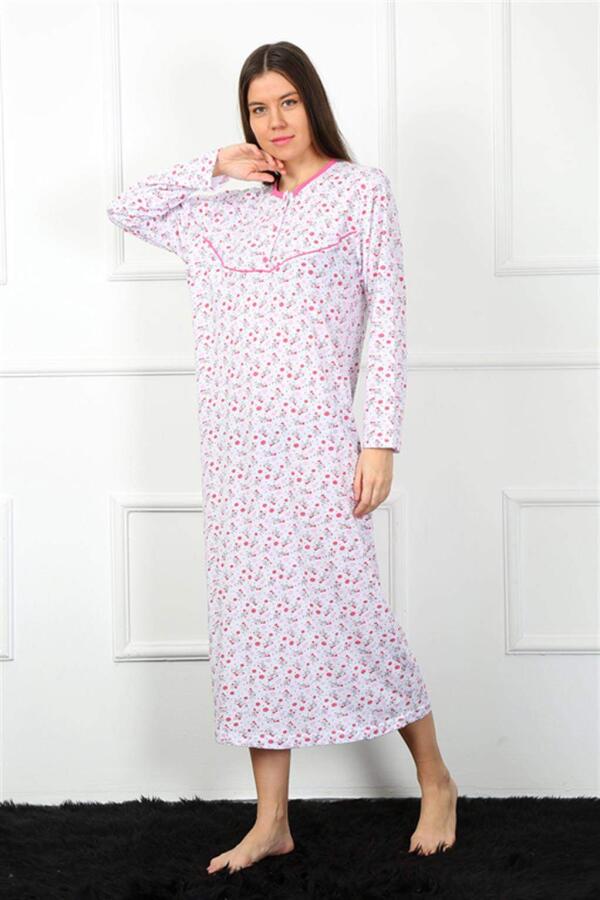 Long Sleeve Red Mother Nightgown 1360 - 1