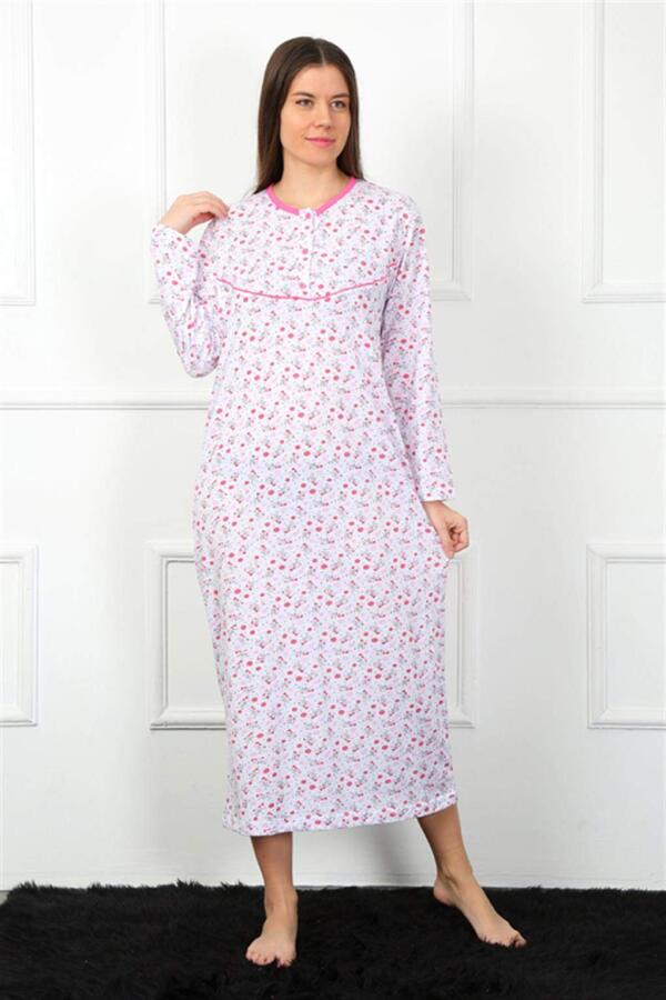 Long Sleeve Red Mother Nightgown 1360 - 2