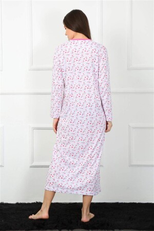 Long Sleeve Red Mother Nightgown 1360 - 4