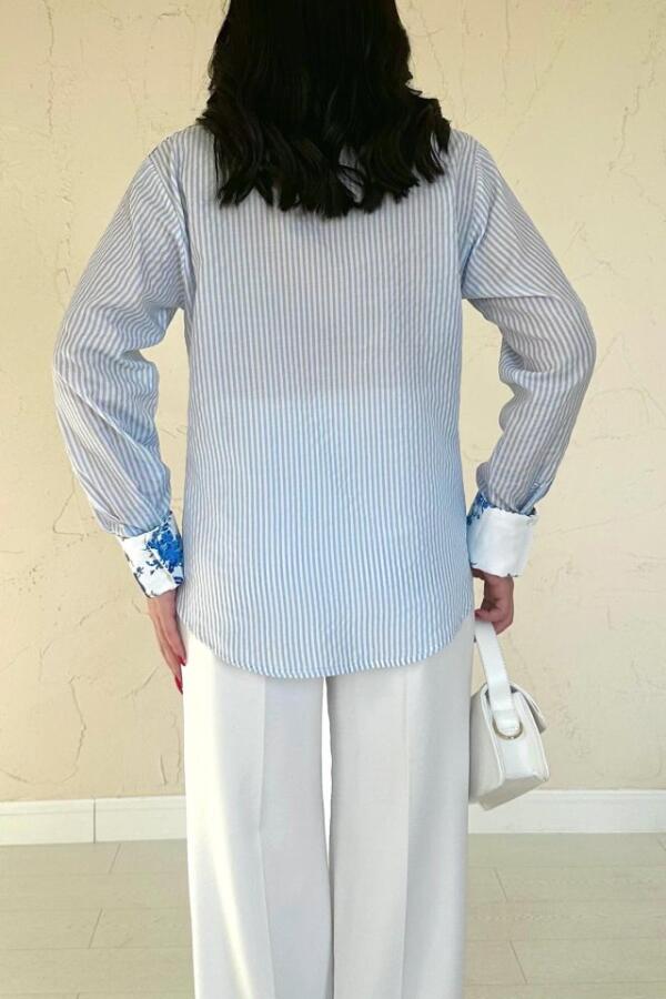 Mavi Garnili Gömlek - 4