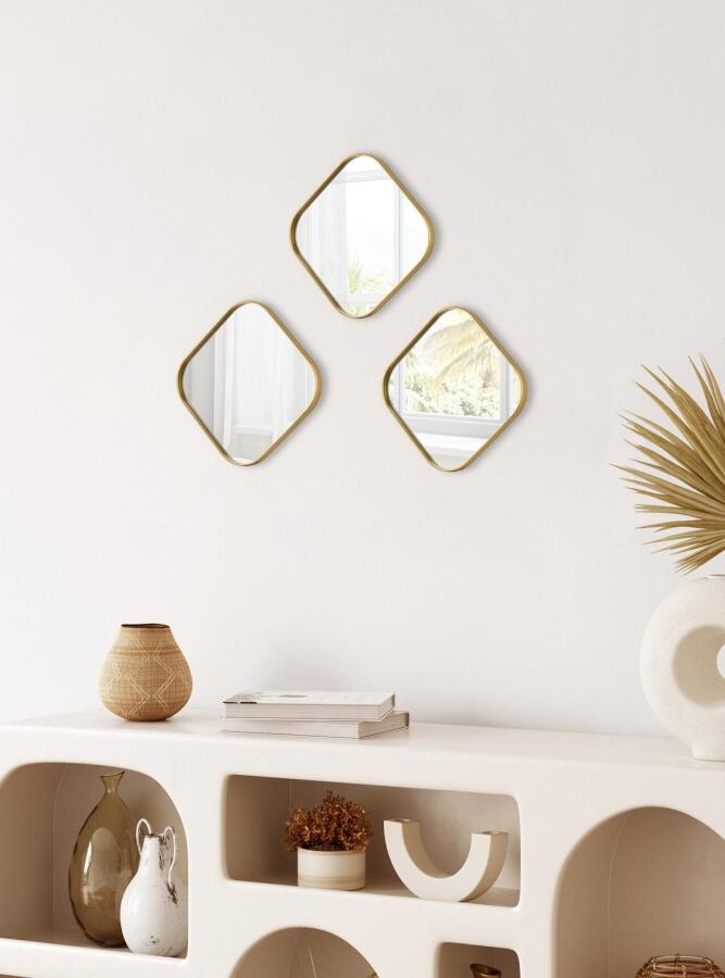 Kare Aynalı Gold 24x24 İkramlık Kahve ve Çay Sunum Tepsisi (Çok Amaçlı) - 2