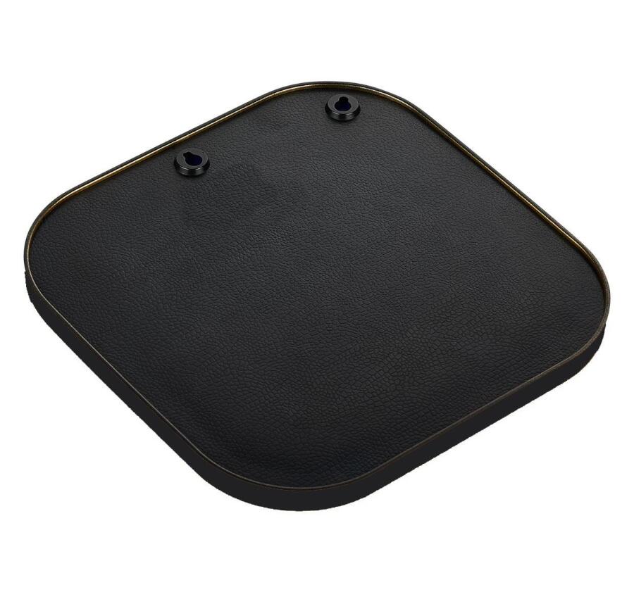 Kare Aynalı Siyah 24x24 İkramlık Kahve ve Çay Sunum Tepsisi (Çok Amaçlı) - 5