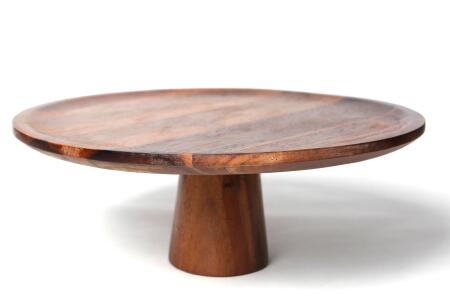 Natura Akasya Ayaklı Sunum Tabağı 36x13,5 cm - Angelino Moda