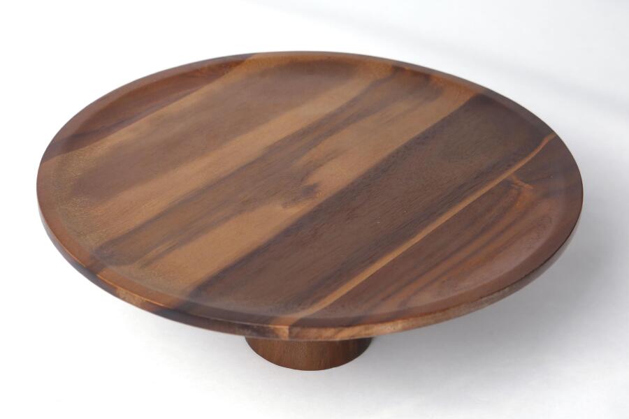 Natura Akasya Ayaklı Sunum Tabağı 36x13,5 cm - 2