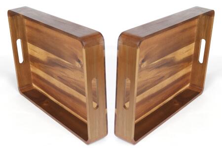 Natura Akasya Dikdörtgen Tepsi Büyük Boy - 4