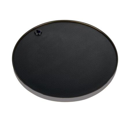 Yuvarlak Aynalı Gümüş 24x24 İkramlık Kahve ve Çay Sunum Tepsisi (Çok Amaçlı) - 4