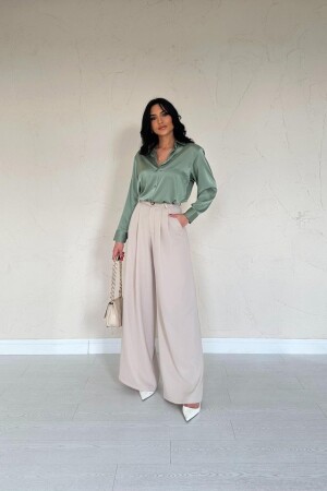 Mint Saten Gömlek - ANGELINO BuyukBedeniz (1)