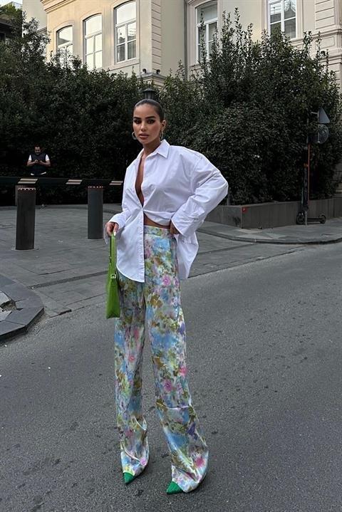 Mirian Sırt Dekolteli Gömlek 3228-08 - 1