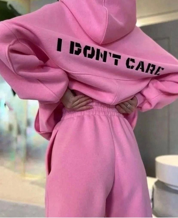 Nakış İşlemeli Üç İplik Sweat Takım- Pembe - 1