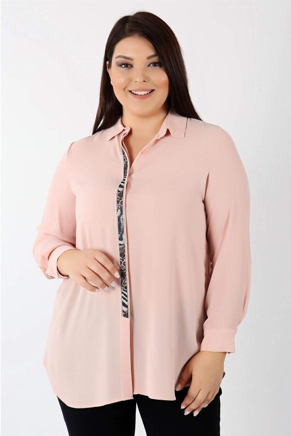 Powder Shirt with Front Placket Stripe - 6