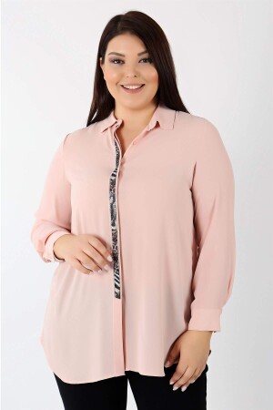 Powder Shirt with Front Placket Stripe - 7