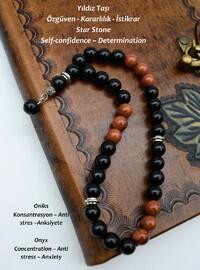 Oniks Ve Yıldıztaşı Tespih - Çok Renkli - Stoneage - Stoneage