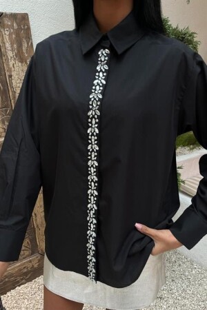 Önü Şerit Taşlı Gömlek 3448 - 3