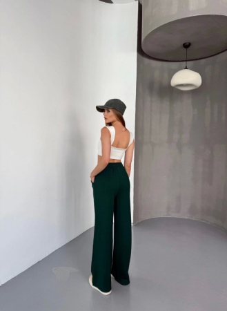 Osy Modal Yumuşak Dokulu Kumaş Nakış Işlemeli Rahat Bol Paça Eşofman Pantalon - Siyah - ANGELINO BuyukBedeniz (1)