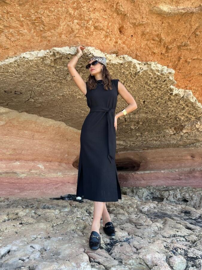 Pamela Kuşakli Vatkali Elbi̇se - 1