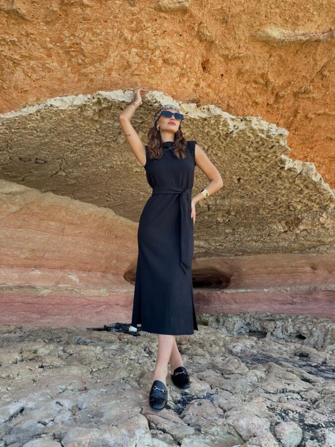 Pamela Kuşakli Vatkali Elbi̇se - 4