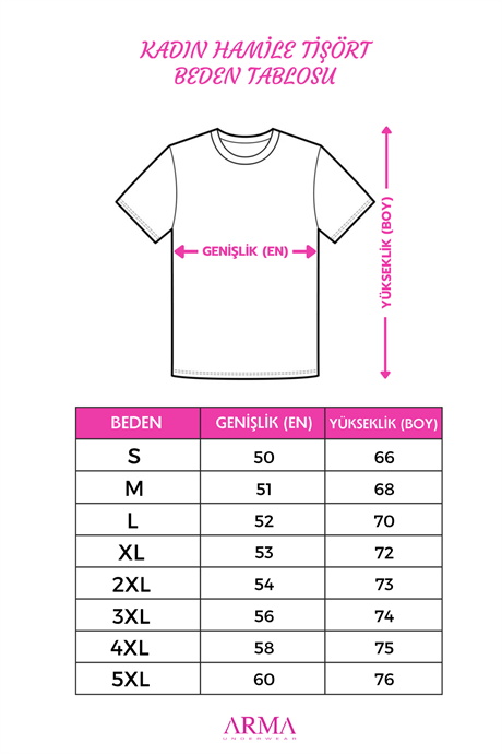 Pamuklu Kısa Kollu Hamile Tişört Renkli 3'lü Paket – Yumuşak ve Rahat Hamile Giyim - 6