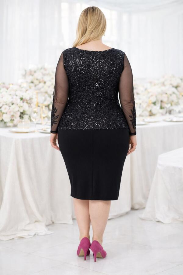 Payetli Abiye Elbise ND611 - 2