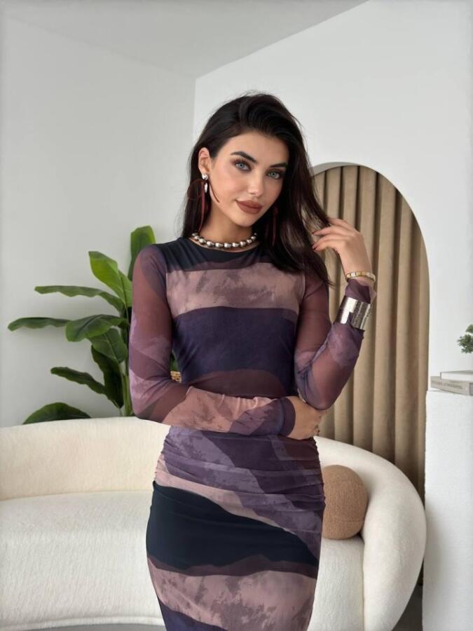Pella Tül Elbise - 1