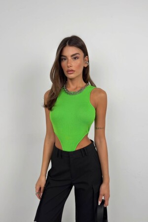 Pencere Detay Yüzücü Bodysuit - 2